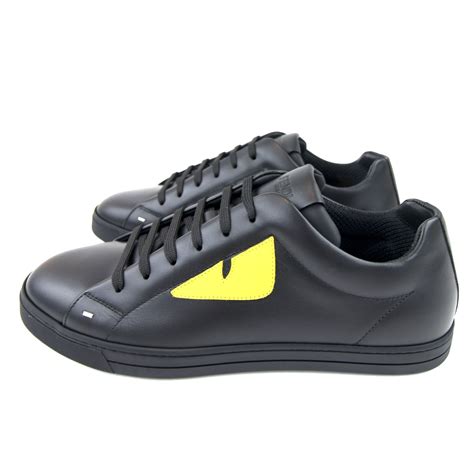 fendi bug eye trainers|Fendi Bug Eye Sneaker Nero/yellow .